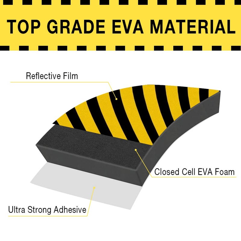 GUEQUITLEX Garage Wall Protector Foam Wall Corner Guard for Parking Garages - Wall Edge Protector Protect Your Car - Garage Wall - Wall Corner Edge and Bumpers Corner Guards - Image 3